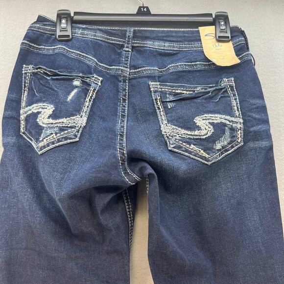 NWT Silver Jeans Co. Suki Capri Women's Jean Capri Size W28 L22.5 Mid Rise - Picture 8 of 16